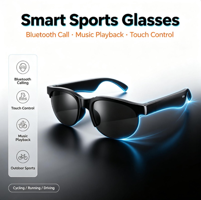 Умные аудио-очки с Bluetooth,  – обзор и цена Smart Glasses Lens